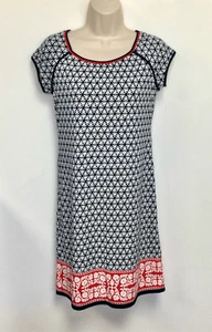 Neu mit Etikett Max Studio Damen marineblau rot Blumendruck Etuikleid Minikleid Größe XS - Bild 1 von 13