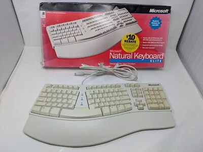 Microsoft Natural Keyboard Elite Wired PS/2  / No. X03-80203 - Image 1 of 4