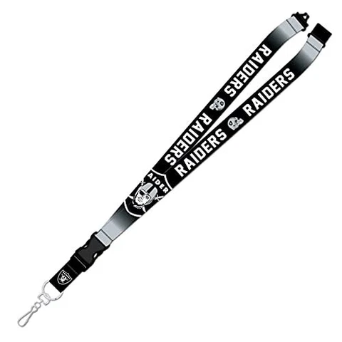 NFL Las Vegas Raiders Crossover Style Lanyard Keychain for Keys, Badges, Etc Cover