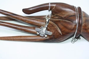 Nuova collana uomo donna Persis Farvahar amuleto argento 925 ciondolo 1" 16" - Foto 1 di 23