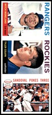 2013 Topps Heritage Advertising Panels Mitch Moreland/Tyler Colvin/Sandoval