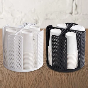 4 Squares Paper Cup Dispenser Bathroom Cup Holder Dispenser Cup Storage Cup Rack - Picture 1 of 14