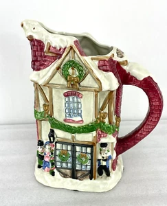 1988 Fitz & Floyd - Dickens Christmas- Ceramic Water Pitcher - Picture 1 of 10