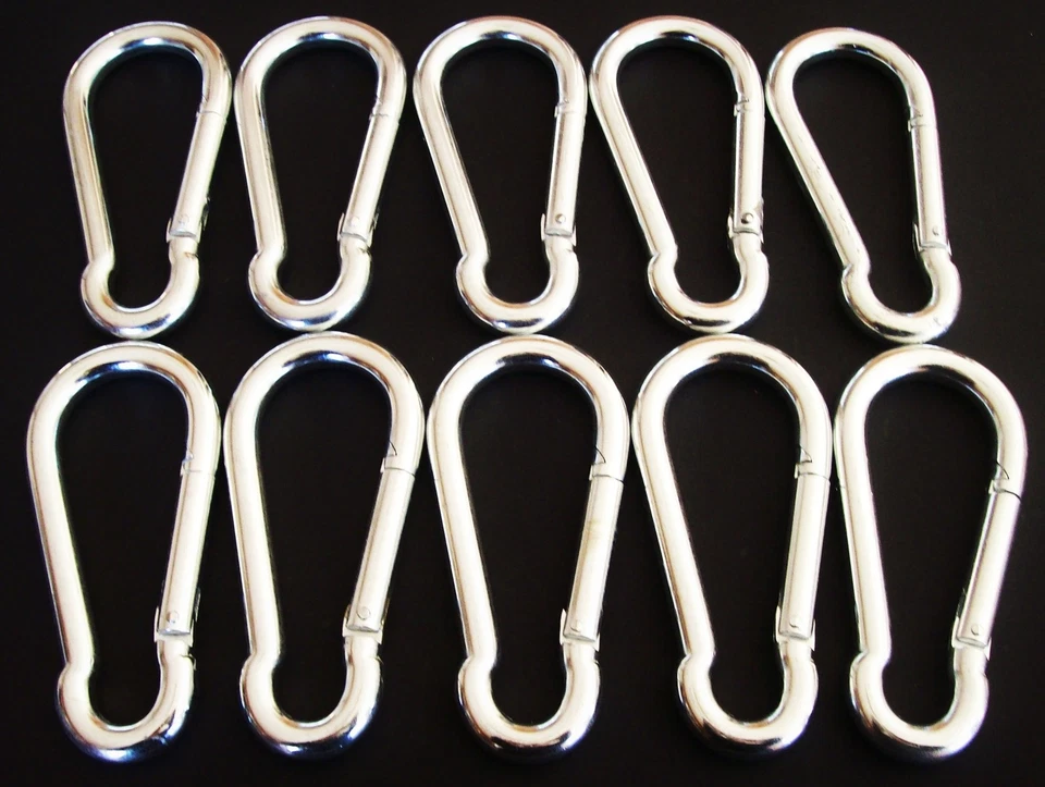 GOLIATH INDUSTRIAL TOOL 10 GOLIATH INDUSTRIAL SNAP HOOK CARABINERS 7/16" 1000lb STRENGTH SH716 TOW CHAIN