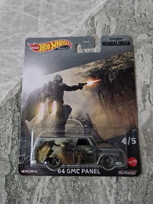HOT WHEELS PREMIUM Star Wars The Mandalorian Gmc Panel - Immagine 1 di 3