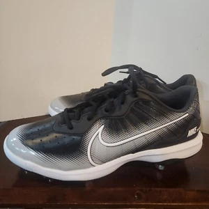 NEW Nike Alpha Huarache Varsity 4 Low Men's Sz 11.5 Baseball Cleats DJ6516-100 - Picture 1 of 11