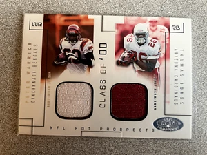 2002 Fleer Hot Prospects Class of '00 Warrick/Jones Dual Game-Worn Jersey /375 - Picture 1 of 2