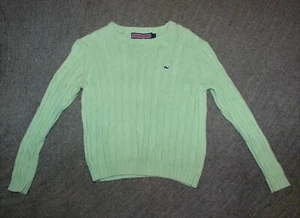 Vineyard Vines Girls Green Whale Sweater - Size S (7-8) - EUC - Picture 1 of 3