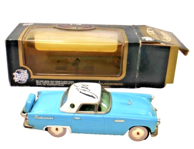 Ford Thunderbird 1956 techo rígido estaño metal coche de fricción Japón años 50 Co Ltd. 10,5" Foto 1 de 4