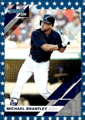 2019 Donruss Independence Day #63 Michael Brantley Houston Astros - Image 1 of 2