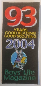 BSA 93 YEARS GOOD READING GOOD SCOUTING 2004 BOYS' LIFE MAGAZINE - Picture 1 of 1