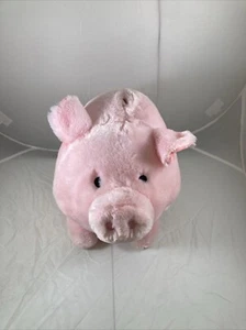 Fab NY Rosa Sparschwein Plüsch 14 Zoll Jumbo Weich Münze Geld Spar Halter EUC - Bild 1 von 8