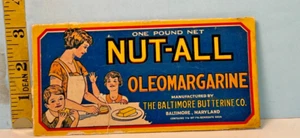 Nut-All Oleomargarine the Baltimore Butterine Co panel - Picture 1 of 1