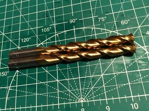 2 Stück 15/32 Zoll HSS Parabol Spiralbohrer TiN Neu (641) - Bild 1 von 4