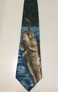 Feldbekleidung Angeln Fisch Sport Tier Wissenschaft Wildtiere Kleid Herren Krawatte #B32-2 - Bild 1 von 2