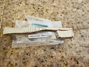 1 tira spazzolino da denti michael aram 3" argento - Foto 1 di 3