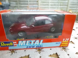 REVELL METAL BMW 850i NO. 8629 SCALE 1:24 ON PLINTH BOXEDI - Imagen 1 de 15