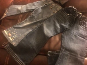 gymboree jeans two pairs . Size 4 and 7 plus - Picture 1 of 11
