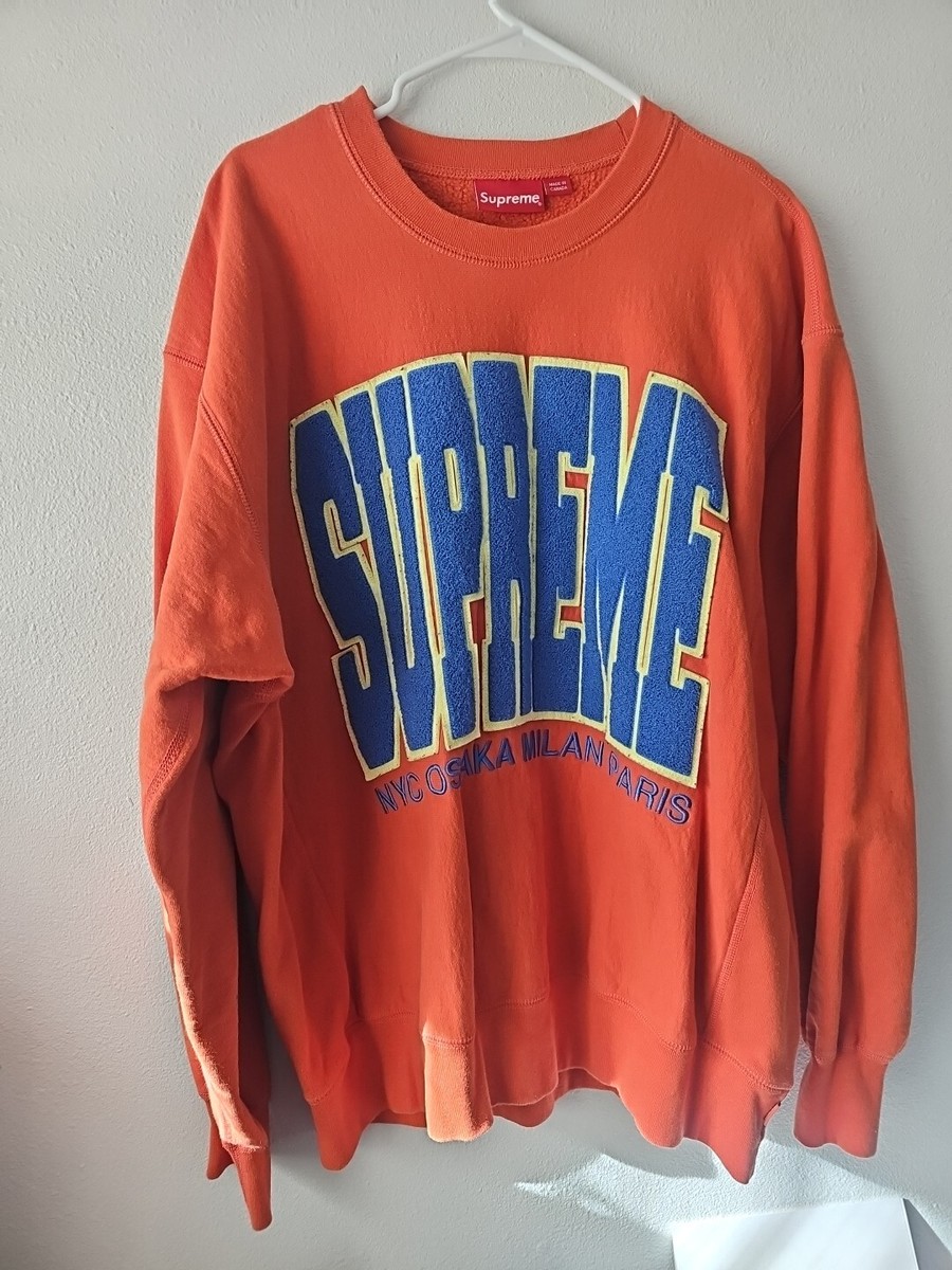 Supreme Orange Sweatshirts for Men | eBay Supreme Orange Sweatshirts for Men | eBay