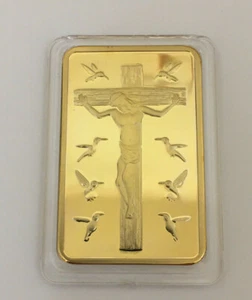 Jesus 10 Commandments Christian Fake Gold Bar Replica - Picture 1 of 30
