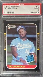 1987 Donruss Rated Rookie Bo Jackson (RC) #35 PSA 9