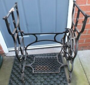 Cast Iron Sewing Machine Table Base Like Singer x1 AS PICTURED - LOT OAA394