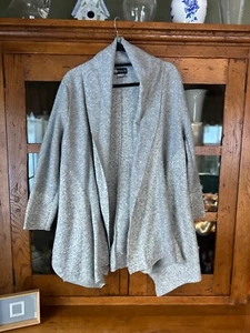 Neu ohne Etikett Damee Inc weiche graue Jacke plus Reverskragen Gr. XL - Bild 1 von 8