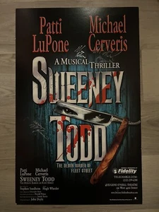 Original Window Card From Sweeney Todd (2005) SIGNED - Picture 1 of 5