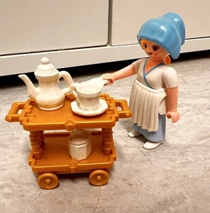 PLAYMOBIL Figur  Magd Servierwagen Teewagen Zubehör Schloß Ritter - Bild 1 von 1