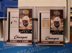 2008 Leaf Certified Antonio Gates X2 Fabric of the Game Prime /25 - Picture 1 of 2