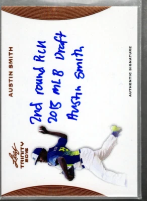 A5516- 2015 Leaf Trinity #AAS2 Austin Smith Auto - NM-MT AUTOGRAPH - Image 1 of 2