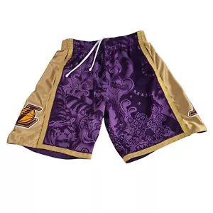 Mitchell & Ness Los Angeles Lakers Mens Medium NBA Lunar New Year Swingman Gold - Picture 1 of 15