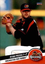 2014 Rochester Red Wings Choice #21 Ryan Pressly Dallas Texas TX Baseball Card