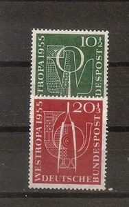 GERMANY WESTROPA Stamp Expo 1955 Set of 2 Scott B42-43 Michel 417-8 MNH - Picture 1 of 1