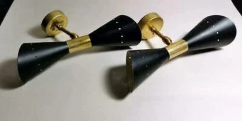 Diabolo Wall Sconce Italian Modern Stilnovo Style Mid Century Wall Lights Lamps Cover