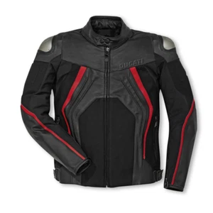 2025-STYLISH DUCATI Biker Motorbike Leather Jacket Men Motorcycle Racing Jacket - Picture 1 of 5