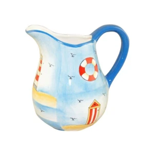 Nautical Theme Large Ceramic Kitchen Jug Pitcher Height Approximately 18cm - Picture 1 of 1