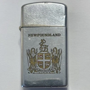 1970 ZIPPO SLIM LIGHTER NEWFOUNDLAND PROVINCE SEAL NIAGARA FALLS CANADA - Bild 1 von 6