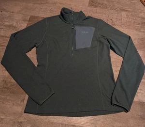 Rab Damen Tecton Midweight Half Zip Pullover Fleecejacke Performance S grün - Bild 1 von 16