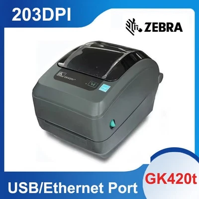 Zebra GK420T 203dpi Thermal Label Printer GK42-102510-000 GK42-102210-000 - Image 1 of 4
