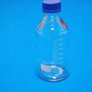 Botella de reactivo de vidrio de laboratorio 1000 ml x 1 pieza, 500 ml x 2 piezas/lote, pared pesada - Imagen 1 de 9
