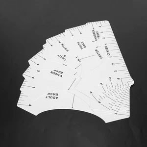 (White)Tshirt Guide Ruler Alignment Tool Round Neck Calibration And Sewing - Picture 1 of 22