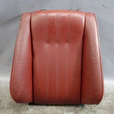 Asiento deportivo derecho BMW E30 88-91 serie 3 cupé respaldo cuero y marco rojo OEM Foto 1 de 4