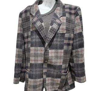 Vintage Liz Wear karierter Damenblazer Wollmischung Größe 14 - Bild 1 von 14