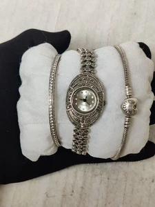Lote de 2 Pulseras Pandora Plata 925 y 1 Reloj Cuarzo Funcionando | Juego de Regalo | ++++ - Imagen 1 de 14