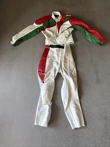 Vtg Bates Leather Motorcycle Jacket & Pants Suit Zip Together Set RARE - Picture 1 of 18
