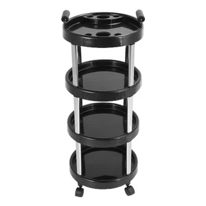 Salon Trolley 4 Layer Stainless Steel Framed Universal Roller Salon Cart For DM5 - Picture 1 of 12