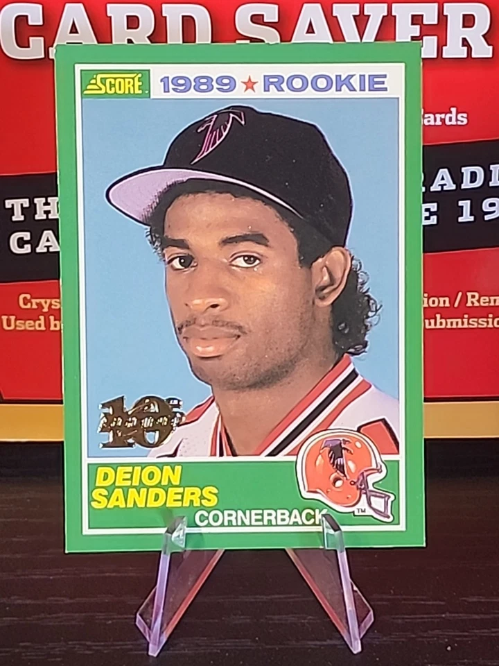 Deion Sanders 1999 Score 10th Anniversary Rookie Reprint #246 #'d/1989 Falcons - Image 1 of 2