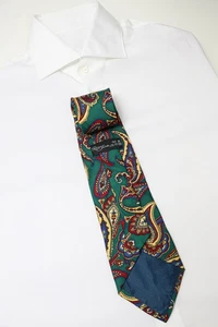Unbranded Tie For Men One Size Multicolored Pattern Pure Silk Pointed - Picture 1 of 7