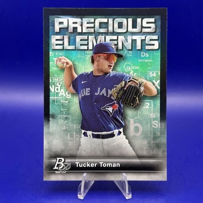 2023 Bowman Platinum Tucker Toman Precious Elements Prospect #PE-29 Blue Jays - Image 1 of 3